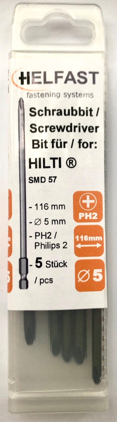 Autofeed screw driver bits for HILTI SMD57
