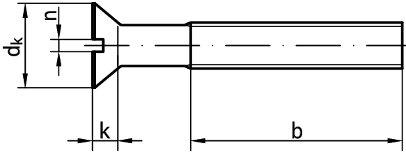 Countersunk<br>Slot<br>ISO 2009 / DIN 963