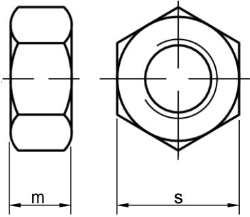 Hexagon Nut<br>ISO 4032 / DIN 934