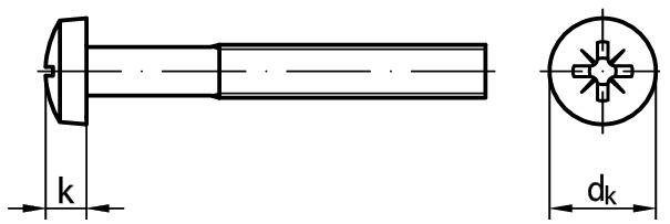 Pan Head<br>Pozi<br>ISO 7045 / DIN 7985‑Z
