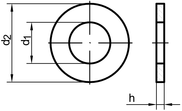 Plain Washer<br>ISO 7089 / DIN 125‑1(A)
